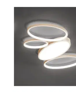 Svietidlá Ondaluce - LED stmievateľné stropné svietidlo RICE LED/34W/230V 45x80 cm zlaté PL.RICE/GR-ORO