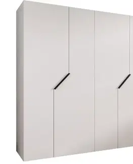 Šatníkové skrine Skriňa Andrew 1-200 biela/čierna