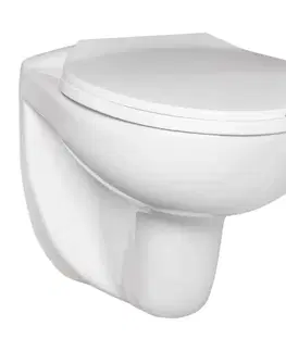 Záchody KERRA - Miska WC závesná Doris bezokrajová (so sedátkom) 5907548113559