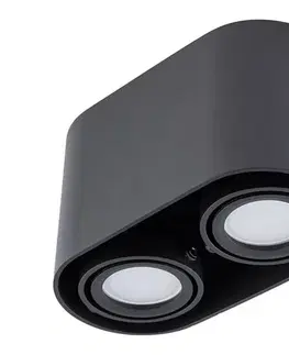 Svietidlá  Bodové svietidlo SIROK 2xGU10/30W/230V čierna SKU012980