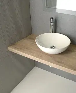Kúpeľňový nábytok SAPHO - AVICE doska pod umývadlo 80x50cm, hrúbka 5cm, dub Rover AV084
