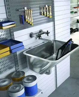 Kuchynské drezy DEANTE DEANTE - Technický drez, 1-bowl - vstavaný alebo nástenný ZYK_010B