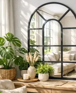 Dekorácie a bytové doplnky Dekoratívne zrkadlo vitráž black 40cm x 60cm