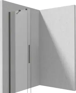 Sprchovacie kúty DEANTE - Prizma krátka ku kolmej stene/dlhá k paralelnej stene sprchová stena, walk-in, 80 cm - posuvná; KTJ_D38R
