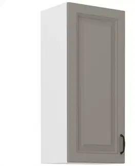 Kuchynské skrinky visiace Kuchynská skrinka Stilo claygrey/biely 40g/90 1f
