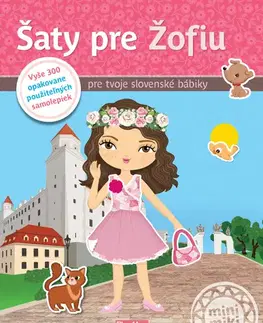 Nalepovačky, vystrihovačky, skladačky Šaty pre ŽOFIU - Kniha samolepiek - Ema Potužníková,Lucie Jenčíková