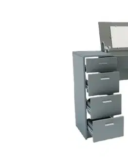 Kozmetický stolík GLAMOR toaletný  písací stolík, činčila grey
