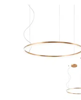 Svietidlá Redo 01-4877 - LED stmievateľný luster na lankách ORBIT LED/55W/230V 2700/3000K bronz 01-4877