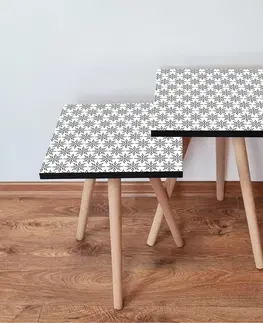 Konferenčné stolíky Odkladací stolík 2SHP Black, 2 ks