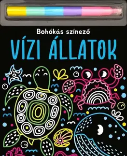 Pre deti a mládež - ostatné Vízi állatok - Bohókás színező