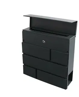 Poštové schránky Poštová schránka BRICKS 370 x 370 x 105 mm, antracit