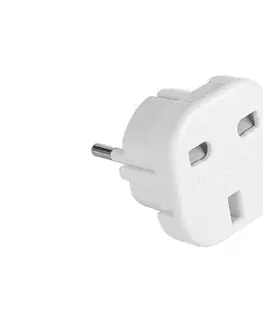 Predlžovacie káble Vayox Cestovný adaptér UK/EU 230V biela VA0201