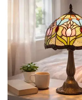 Lampy BRILAGI - Tiffany vitrážová stolná lampa LORAS 1xE14/40W/230V 63006