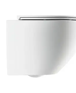 Záchody OMNIRES - OTTAWA COMFORT Závesná misa SILENT POWER™ sedátko SOFT, 54 x 37 cm, biela matná OTTAWACSPMWBM