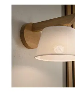 Svietidlá BRILAGI - LED  Nástenné svietidlo ANTHONY 1xE14/40W/230V dub/biela 8590828610403