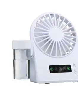 Ventilátory  Nabíjací stolný látor s funkciou hmly 3,7V 1200 mAh 8711252435435