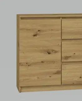 Komody a skrinky Moderná komoda 2D3S, dub artisan