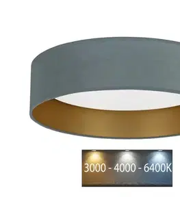 Svietidlá BRILAGI - LED Stropné svietidlo VELVET LED/24W/230V 3000/4000/6400K mintová/zlatá 