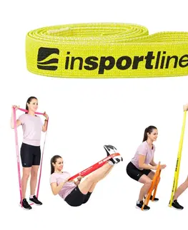 Ostatné fitness náradie Posilňovacia guma inSPORTline Rand Medium fluo žltá