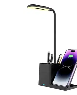 Svietidlá Rabalux 74232 - LED Stmievateľná stolná lampa CERIE LED/4W/5V čierna 74232
