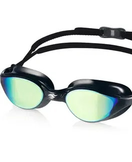 Plavecké okuliare Aqua Speed Vortex Mirror Black/Blue/Rainbow Mirror
