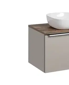 Skrinky s umývadlom ArtCom Kúpeľňová skrinka s umývadlom a doskou SANTA Fe Taupe DU80/1 | 80 cm