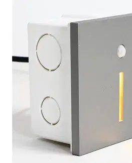 Svietidlá Emithor  - LED Schodiskové svietidlo so senzorom LINE LED/1W/230V 4000K šedá 