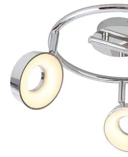 Stropná svetla Špirálová stropná lampa 3X4W LED chróm 3000K ISLA