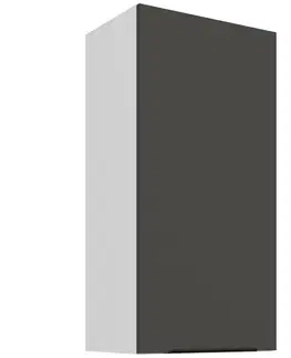 Kuchynské skrinky visiace Kuchynská skrinka Aria-GR/WH anti fingerprint 45G-90 1F