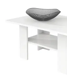 Konferenčné stolíky Konferenčný stolík AGATA H43, biely