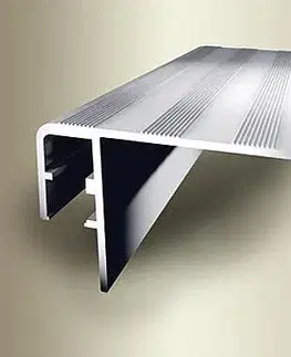 Schodové lišty a profily Schodový profil 60 x 27 mm pre LED osvetlenie (skrutkovací) | Küberit 890 Sahara F9