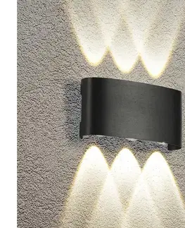 Svietidlá HÖFFTECH - LED Vonkajšie nástenné svietidlo UP&DOWN 6xLED/1W/230V IP65 14828