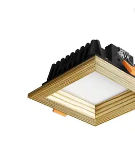 Svietidlá APLED - LED Podhľadové SQUARE WOODLINE LED/3W/230V 4000K 9x9 cm borovica masív 21289