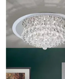 Svietidlá Orion DLU 2378/6/50-Krištáľové str. svietidlo GLORIA 6xG9/40W/230V pr.50 cm chróm DLU 2378/6/50 chrom