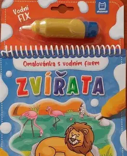 Nalepovačky, vystrihovačky, skladačky Omalovánka s vodním fixem: Zvířata