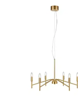 Svietidlá Markslöjd 108210 - Luster na lanku MONARCH 6xE14/18W/230V zlatá 108210