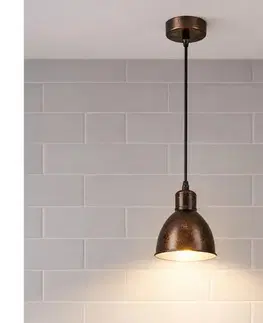 Svietidlá BRILAGI - LED luster na lanku RIDDY 1xE27/60W/230V medená/patina 8590828027805