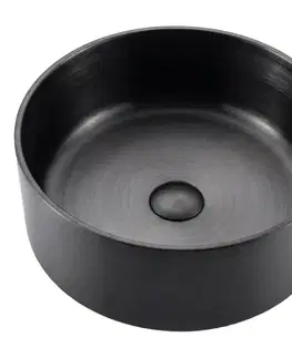 Umývadlá Umývadlo na dosku Iron Round black
