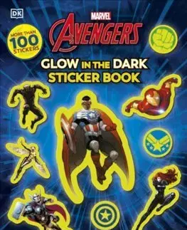 Nalepovačky, vystrihovačky, skladačky Marvel Avengers Glow in the Dark Sticker Book