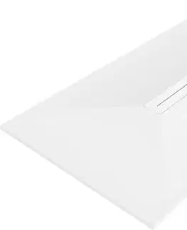 Vane MEXEN/S - Toro obdĺžniková sprchová vanička SMC 150 x 80, biela, mriežka biela 43108015-W