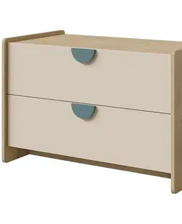 Komody so zásuvkami Komoda Lexi 11 Cremona/Macadamia/Morská