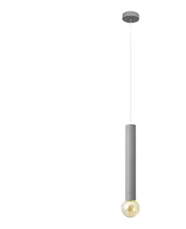 Svietidlá  LED Luster na lanku TUBA 1xGU10/20W/230V šedá W-KM 1117/1 GR