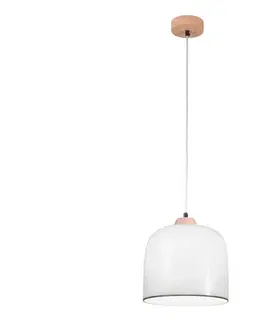 Svietidlá Kolarz A1352.31.G - Luster na lanku NONNA 1xE27/60W/230V dub/biela/zelená A1352.31.G
