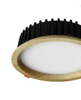 Svietidlá APLED-LED Podhľadové RONDO WOODLINE LED/12W/230V 3000K pr. 20 cm borovica masív 21272