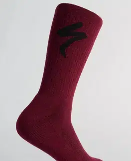 Cyklistické ponožky Specialized Merino Midweight Tall Logo Socks Veľkosť: S