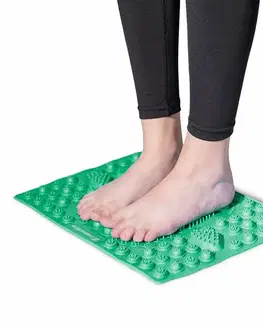 Masážne prístroje Masážna podložka pod chodidlá inSPORTline Tilsipur 39x29 cm zelená