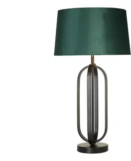 Lampy Searchlight EU91101EM - Stolová lampa CHIC 1xE27/60W/230V zelená EU91101EM