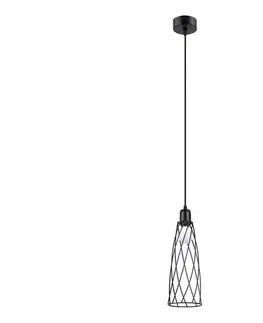 Svietidlá  SL.1165 - Luster na lanku SUBA 1xE27/15W/230V čierna SL.1165