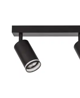 Svietidlá  Bodové svietidlo PIPE 2xGU10/10W/230V čierne ML2069
