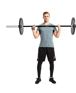 Osy k činkám Vzpieračská tyč s ložiskami inSPORTline OLYMPIC OB-86 WTBH4 201cm/50mm • 15kg • do 225 kg • bez objímok